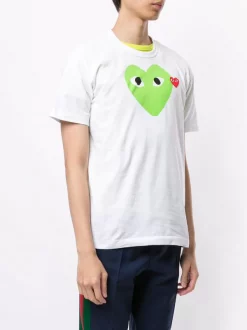 Comme Des Garçons Play 003 T-shirt à Logo Imprimé Homme -Comme Des Garçons Play Soldes Boutique 14944224 26145650 600