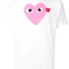 Comme Des Garçons Play 004 T-shirt à Logo Imprimé Homme -Comme Des Garçons Play Soldes Boutique 14944225 25991855 600