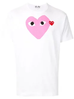 Comme Des Garçons Play 004 T-shirt à Logo Imprimé Homme