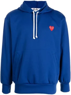 Comme Des Garçons Play Hoodie à Patch Logo Homme