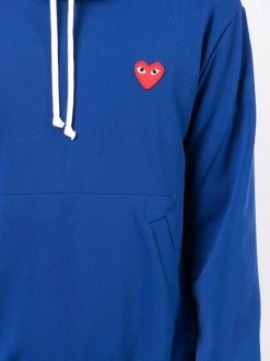 Comme Des Garçons Play Hoodie à Patch Logo Homme -Comme Des Garçons Play Soldes Boutique 14944269 34563330 600