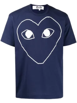 Comme Des Garçons Play 001 T-shirt à Logo Imprimé Homme