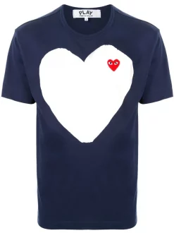 Comme Des Garçons Play 001 T-shirt à Logo Imprimé Homme