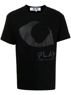 Comme Des Garçons Play T-shirt à œil Imprimé Homme