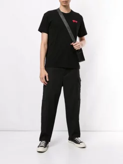 Comme Des Garçons Play BLACK T-shirt à Patch Logo Homme -Comme Des Garçons Play Soldes Boutique 14944493 25136743 600