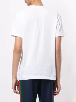 Comme Des Garçons Play T-shirt à Logo Imprimé WHITE -Comme Des Garçons Play Soldes Boutique 14944502 25136778 600