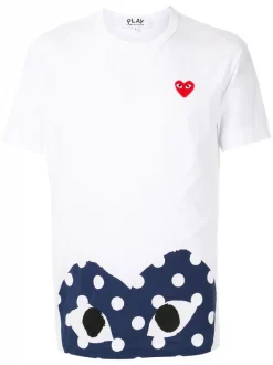 Comme Des Garçons Play T-shirt à Logo Imprimé Homme