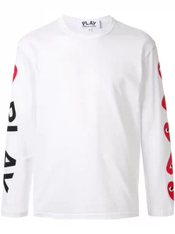 Comme Des Garçons Play T-shirt à Logo Imprimé Homme