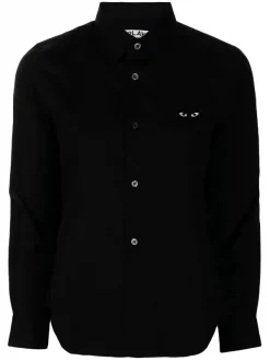 Comme Des Garçons Play Chemise Play Heart à Manches Longues BLACK