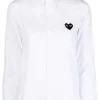 Comme Des Garçons Play Chemise à Patch Cœur Signature Femme -Comme Des Garçons Play Soldes Boutique 14944835 37709674 600
