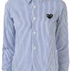 Comme Des Garçons Play Chemise à Rayures DARK NAVY -Comme Des Garçons Play Soldes Boutique 14944843 26124934 600