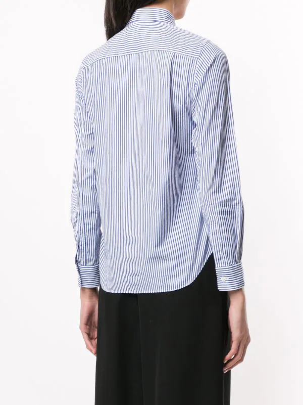 Comme Des Garçons Play Chemise à Rayures DARK NAVY 6 Comme Des Garçons Play Chemise à Rayures DARK NAVY – Image 4