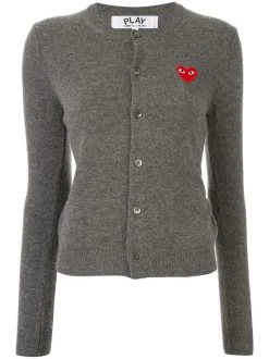Comme Des Garçons Play Cardigan à Patch Logo Femme