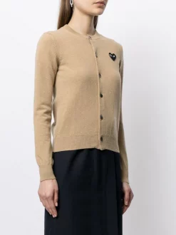Comme Des Garçons Play Cardigan à Cœur Brodé 003 -Comme Des Garçons Play Soldes Boutique 14944859 32900363 600