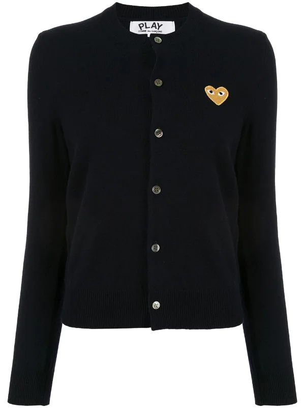 Comme Des Garçons Play NAVY Cardigan à Patch Logo Femme 3 Comme Des Garçons Play NAVY Cardigan à Patch Logo Femme