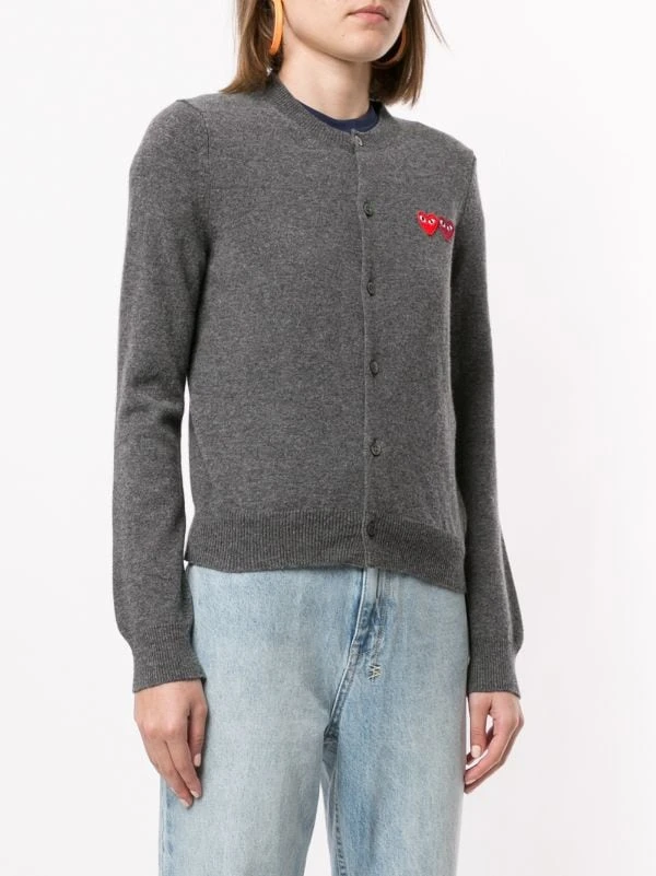Comme Des Garçons Play Cardigan à Cœur Brodé Femme 5 Comme Des Garçons Play Cardigan à Cœur Brodé Femme – Image 3