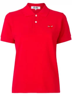 Comme Des Garçons Play Polo à Patch Logo Femme