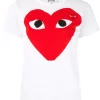 Comme Des Garçons Play T-shirt Imprimé à Patch Logo Femme -Comme Des Garçons Play Soldes Boutique 14944932 26049470 600