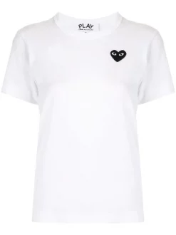 Comme Des Garçons Play T-shirt à Patch Logo Femme