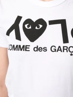 Comme Des Garçons Play T-shirt Ample à Logo Imprimé Femme -Comme Des Garçons Play Soldes Boutique 14944941 26049623 600