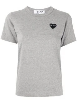 Comme Des Garçons Play 001 T-shirt à Patch Logo Femme