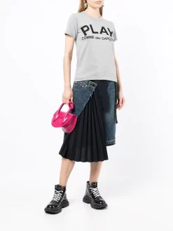 Comme Des Garçons Play T-shirt à Logo Imprimé 001 -Comme Des Garçons Play Soldes Boutique 14944946 37710267 600