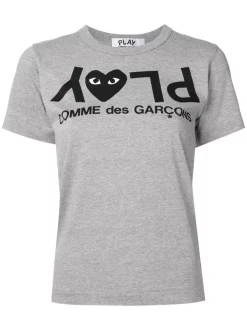 Comme Des Garçons Play 001 T-shirt à Détail De Logo Femme