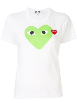 Comme Des Garçons Play T-shirt Imprimé à Logo Femme