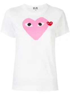 Comme Des Garçons Play 004 T-shirt Imprimé à Logo Femme