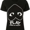Comme Des Garçons Play T-shirt à Logo Imprimé Femme