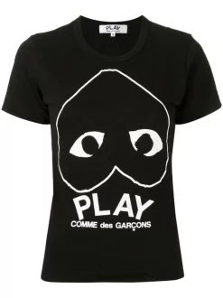 Comme Des Garçons Play T-shirt à Logo Imprimé Femme