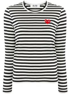 Comme Des Garçons Play T-shirt à Patch Logo Femme