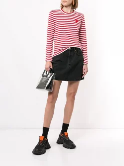 Comme Des Garçons Play 004 T-shirt à Patch Logo Femme -Comme Des Garçons Play Soldes Boutique 14944979 26052557 600