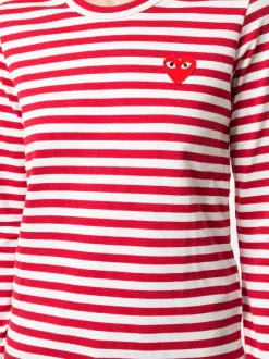 Comme Des Garçons Play 004 T-shirt à Patch Logo Femme -Comme Des Garçons Play Soldes Boutique 14944979 26052573 600