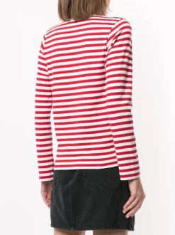 Comme Des Garçons Play 004 T-shirt à Patch Logo Femme -Comme Des Garçons Play Soldes Boutique 14944979 26052586 600