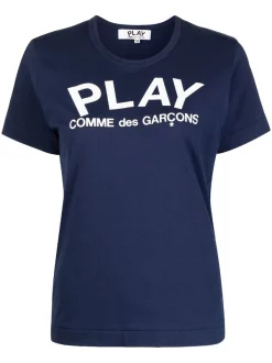Comme Des Garçons Play 001 T-shirt à Logo Imprimé Femme