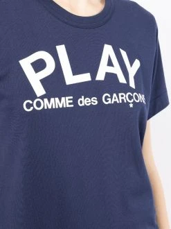 Comme Des Garçons Play 001 T-shirt à Logo Imprimé Femme -Comme Des Garçons Play Soldes Boutique 14944988 37709682 600