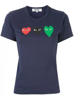 Comme Des Garçons Play T-shirt à Logo Imprimé Femme