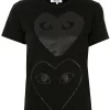 Comme Des Garçons Play 001 T-shirt à Logo Imprimé Femme