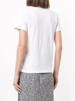 Comme Des Garçons Play T-shirt à Patch Logo WHITE -Comme Des Garçons Play Soldes Boutique 14945003 26134880 600