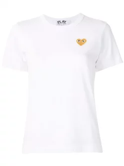 Comme Des Garçons Play T-shirt à Patch Logo WHITE