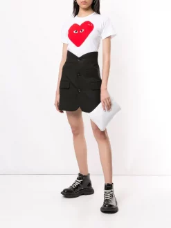 Comme Des Garçons Play T-shirt à Logo Imprimé WHITE 8 Comme Des Garçons Play T-shirt à Logo Imprimé WHITE -Comme Des Garçons Play Soldes Boutique 14945054 26126032 600