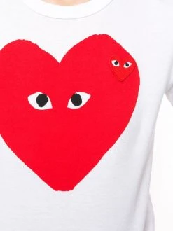 Comme Des Garçons Play T-shirt à Logo Imprimé WHITE 11 Comme Des Garçons Play T-shirt à Logo Imprimé WHITE -Comme Des Garçons Play Soldes Boutique 14945054 26126041 600