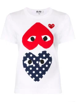 Comme Des Garçons Play T-shirt à Imprimé Cœur Femme