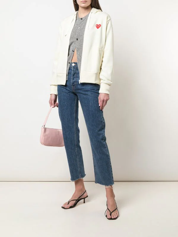 Comme Des Garçons Play Sweat à Capuche Zippé à Patch Logo Femme 4 Comme Des Garçons Play Sweat à Capuche Zippé à Patch Logo Femme – Image 2