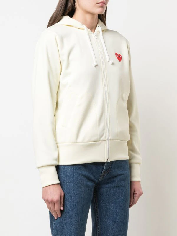 Comme Des Garçons Play Sweat à Capuche Zippé à Patch Logo Femme 5 Comme Des Garçons Play Sweat à Capuche Zippé à Patch Logo Femme – Image 3