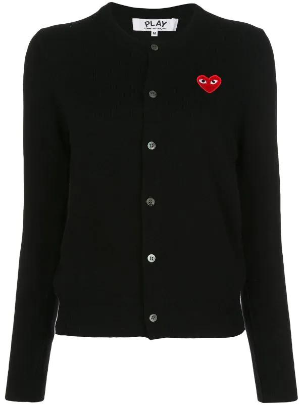 Comme Des Garçons Play Cardigan à Patch Logo Femme 3 Comme Des Garçons Play Cardigan à Patch Logo Femme