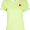 Comme Des Garçons Play 2 GREEN T-shirt à Patch Brodé Femme -Comme Des Garçons Play Soldes Boutique 15193177 26226927 600