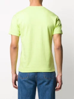 Comme Des Garçons Play T-shirt à Logo Brodé 2 GREEN -Comme Des Garçons Play Soldes Boutique 15193179 26201889 600