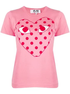 Comme Des Garçons Play T-shirt à Pois 3 PINK